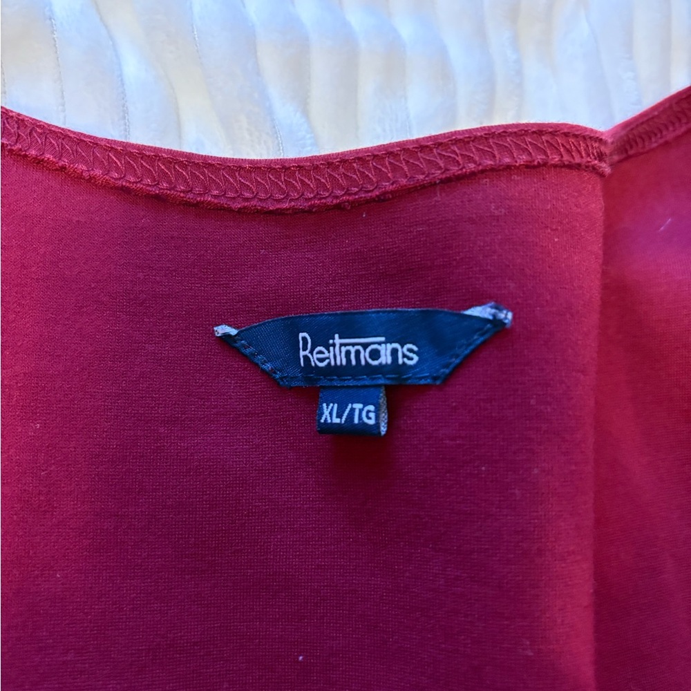 Reitmans Bold Red Dress Size XL - Picture 7 of 8